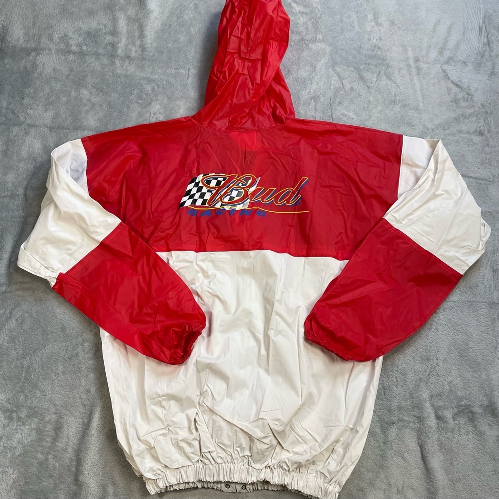 Dale Earnhardt Jr. NASCAR Rain Jacket Medium Seven Sons Rainmate Bud Racing